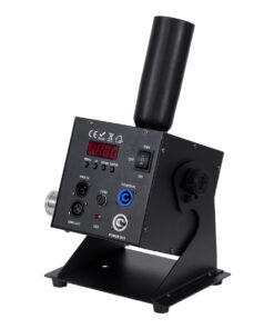 GloboStar® 51174 HYDRA Επαγγελματική Επιδαπέδια Μηχανή Cannon CO2 JET Smoke Effect Machine - Κανόνι JET Εφέ Καπνού-Ομίχλης CO2 150W AC 220V-240V DMX512 Display on Body - Μαύρο - L24 x W16.5 x H40cm 15 51174 3