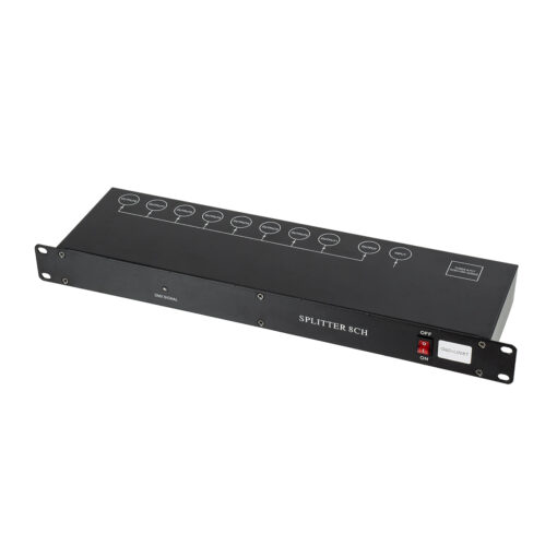 GloboStar® GloboStar® SPLITTER 51178 Διακλαδωτής & Ενισχυτής Σήματος DMX 8 Καναλιών - Rack Mount - AC 220-240V IP20 - Μ48 x Π17 x Υ4.5cm - 2 Χρόνια Εγγύηση