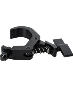 GloboStar® CLAMPS 51180 Επαγγελματικός Γάντζος Hook Αλουμινίου Ύψηλης Αντοχής για Κρέμαση, Στήριξη & Τοποθέτηση Προϊόντων Stage σε Τράσες - Μ16 x Π12 x Υ2.5cm - Μαύρο 7 51180 3