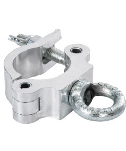 Alternative view of GloboStar® CLAMPS 51186 Επαγγελματικός Γάντζος Hook Αλουμινίου Ύψηλης Αντοχής για Κρέμαση, Στήριξη & Τοποθέτηση Προϊόντων Stage σε Τράσες - Μ16 x Π12 x Υ3cm - Χρώμιο