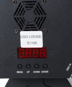 GloboStar® 51195 HALO HEXA Επαγγελματικό Φωτιστικό Ειδικών Εφέ DIGITAL MATRIX PIXEL & Blinder - 7 x 50W LED COB Chips Ultra Gold Warm White 2200K & 168 x 0.5W LED SMD5050 Chips RGB - AC 220V-240V DMX512 Display on Body - Μαύρο - Μ50 x Π10.5 x Υ47cm 21 51195 10