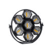GloboStar® GloboStar® 51195 HALO HEXA Επαγγελματικό Φωτιστικό Ειδικών Εφέ DIGITAL MATRIX PIXEL & Blinder - 7 x 50W LED COB Chips Ultra Gold Warm White 2200K & 168 x 0.5W LED SMD5050 Chips RGB - AC 220V-240V DMX512 Display on Body - Μαύρο - Μ50 x Π10.5 x Υ47cm