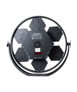 GloboStar® 51195 HALO HEXA Επαγγελματικό Φωτιστικό Ειδικών Εφέ DIGITAL MATRIX PIXEL & Blinder - 7 x 50W LED COB Chips Ultra Gold Warm White 2200K & 168 x 0.5W LED SMD5050 Chips RGB - AC 220V-240V DMX512 Display on Body - Μαύρο - Μ50 x Π10.5 x Υ47cm 16 51195 5