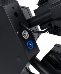 GloboStar® 51196 HALO HEXA Επαγγελματικό Φωτιστικό Ειδικών Εφέ DIGITAL MATRIX PIXEL & Blinder - 7 x 100W LED COB Chips Ultra Gold Warm White 2200K & 168 x 0.5W LED SMD5050 Chips RGB - AC 220V-240V DMX512 Display on Body - Μαύρο - Μ95 x Π17.5 x Υ78.5cm 18 51196 8