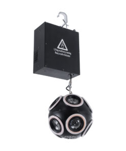 GloboStar® GloboStar® 51197 LIFT BALL Επαγγελματικό Φωτιστικό Ειδικών Εφέ Φ25cm KINETIC BALL MATRIX PIXEL Super BEAM Light CREE LED 4in1 300W - 10 x 20W LED COB Chips RGBW & 10 x 20W LED COB Chips Ultra Gold Warm White 2200K - Μέγιστο Μήκος Ανύψωσης 6 Μέτρα - AC 220V-240V DMX512 Display on Body - Μαύρο - Μ26 x Π6.5 x Υ32cm - 2 Χρόνια Εγγύση