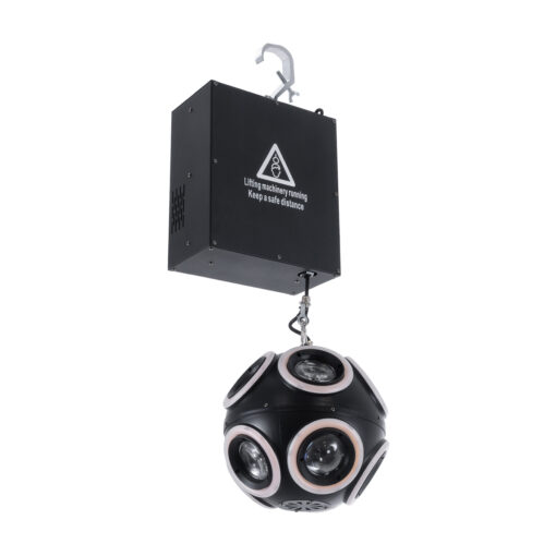 GloboStar® GloboStar® 51197 LIFT BALL Επαγγελματικό Φωτιστικό Ειδικών Εφέ Φ25cm KINETIC BALL MATRIX PIXEL Super BEAM Light CREE LED 4in1 300W - 10 x 20W LED COB Chips RGBW & 10 x 20W LED COB Chips Ultra Gold Warm White 2200K - Μέγιστο Μήκος Ανύψωσης 6 Μέτρα - AC 220V-240V DMX512 Display on Body - Μαύρο - Μ26 x Π6.5 x Υ32cm - 2 Χρόνια Εγγύση