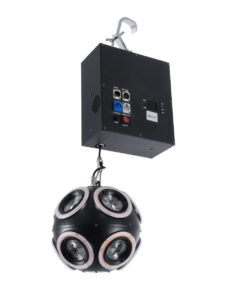 Alternative view of GloboStar® 51197 LIFT BALL Επαγγελματικό Φωτιστικό Ειδικών Εφέ Φ25cm KINETIC BALL MATRIX PIXEL Super BEAM Light CREE LED 4in1 300W - 10 x 20W LED COB Chips RGBW & 10 x 20W LED COB Chips Ultra Gold Warm White 2200K - Μέγιστο Μήκος Ανύψωσης 6 Μέτρα - AC 220V-240V DMX512 Display on Body - Μαύρο - Μ26 x Π6.5 x Υ32cm - 2 Χρόνια Εγγύση