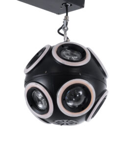 GloboStar® 51197 LIFT BALL Επαγγελματικό Φωτιστικό Ειδικών Εφέ Φ25cm KINETIC BALL MATRIX PIXEL Super BEAM Light CREE LED 4in1 300W - 10 x 20W LED COB Chips RGBW & 10 x 20W LED COB Chips Ultra Gold Warm White 2200K - Μέγιστο Μήκος Ανύψωσης 6 Μέτρα - AC 220V-240V DMX512 Display on Body - Μαύρο - Μ26 x Π6.5 x Υ32cm - 2 Χρόνια Εγγύση 11 51197 4