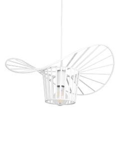 GloboStar® GLOBOSTAR® LUMINOVA 61463 Μοντέρνο Κρεμαστό Φωτιστικό Οροφής με Ντουί 1 x E27 AC 220-240V IP20 - Λευκό - Μ40 x Π40 x Υ20cm