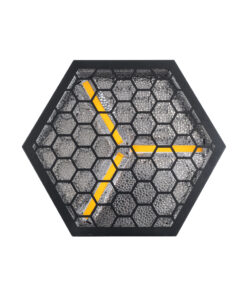 Alternative view of GloboStar® 51201 HALO HEXA Επαγγελματικό Φωτιστικό Ειδικών Εφέ DIGITAL MATRIX PIXEL & Blinder - 3 x 80W LED COB Chips Ultra Gold Warm White 2200K & 30 x 0.5W LED SMD5050 Chips RGB - AC 220V-240V DMX512 Display on Body - Μαύρο - Μ38 x Π38 x Υ22cm - 2 Χρόνια Εγγύση