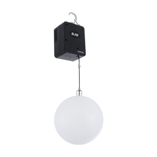 GloboStar® GloboStar® 51202 LIFT BALL Επαγγελματικό Φωτιστικό Ειδικών Εφέ Φ30cm KINETIC BALL Light CREE LED 4in1 15W - 15 x 1W LED SMD Chips RGBW - Μέγιστο Μήκος Ανύψωσης 3.5 Μέτρα - AC 220V-240V DMX512 Display on Body - Μαύρο - Μ17 x Π13 x Υ26cm - 2 Χρόνια Εγγύση