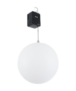 GloboStar® GloboStar® 51203 LIFT BALL Επαγγελματικό Φωτιστικό Ειδικών Εφέ Φ60cm KINETIC BALL Light CREE LED 4in1 15W - 15 x 1W LED SMD Chips RGBW - Μέγιστο Μήκος Ανύψωσης 3.5 Μέτρα - AC 220V-240V DMX512 Display on Body - Μαύρο - Μ17 x Π13 x Υ26cm - 2 Χρόνια Εγγύση