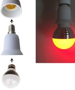 GLOBOSTAR® ADAPTOR 78974 Αντάπτορας/Μετατροπέας από Ντουί E14 σε E27 IP20 - Μ3.5 x Π3.5 x Υ6cm 14 51 jwnwkdfl. sl1000