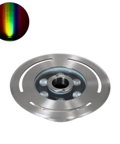 GloboStar® GloboStar® UNDERWATER-DENIS 90434 Υποβρύχιο Χωνευτό Φωτιστικό Σποτ Ειδικό για Σιντριβάνια - Πισίνες - Τζακούζι LED 9W 765lm 30° DC 24V Αδιάβροχο IP68 Φ21 x Υ7.5cm RGBW DMX512 - Ανοξείδωτο Ατσάλι SS304 - 3 Years Warranty