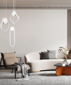 GLOBOSTAR® ILDI 61089 Μοντέρνο Κρεμαστό Φωτιστικό Οροφής LED 12W 1440lm 300° AC 220-240V IP20 Ρυθμιζόμενο Λευκό CCT με On/Off 2700K/4500K/6000K - Lumileds SMD Chip - Λευκό - Μ10 x Π2.3 x Υ38cm - 3 Χρόνια Εγγύηση 22 537576 post 200