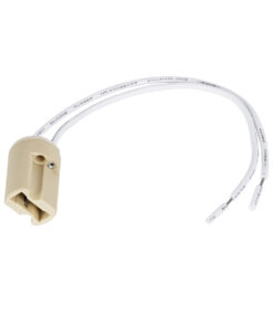 GloboStar® GloboStar® 79597 Κεραμικό Ντουί G9 με 15CM Καλώδιο D1.8 x H2.6cm