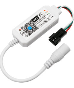 GloboStar® GloboStar® 73448 Ασύρματος Smart Home Wi-Fi LED RGBW Dream-Color Magic Digital Controller για LED Digital RGBW Προϊόντα DC 12-24V Max 2048 IC