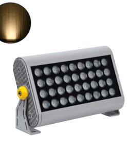 GloboStar® GLOBOSTAR® FLOOD-HENA 90639 Προβολέας Σποτ Wall Washer LED 36W 3240lm 30° AC 220-240V Αδιάβροχο IP65 Θερμό Λευκό 3000K - Ασημί - Μ30 x Π6 x Υ17cm - 3 Χρόνια Εγγύηση