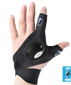 GloboStar® GLOBOSTAR® HANDLAMP 79067 Φακός Γάντι Χεριού LED 1W 100lm 60° DC 3V με 1xCR2016 Μπαταρία Αδιάβροχο IP44 Ψυχρό Λευκό 6000K - Μ33 x Π13.5 x Υ1cm - 1 Χρόνο Εγγύηση