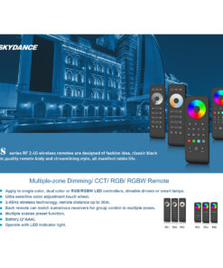 GloboStar® 71563 RS4 SKYDANCE Ασύρματο Χειριστήριο Αφής RF 2.4Ghz 4 Group για όλα τα RGB/RGBW SKYDANCE Controller DC 3V 2 x AAA - IP20 Μαύρο Μ14 x Π5 x Υ1.9cm - 5 Years Warranty 21 554e82 71563 9