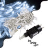 GloboStar® 85834 Διακοσμητική Γιρλάντα 13 Μέτρα με Controller 8 Προγραμμάτων Εναλλαγών Φωτισμού - Επεκτεινόμενη 100 LED 3.6W AC 230V με Διάφανο Καλώδιο & Πρίζα Schuko Αδιάβροχη IP44 Ψυχρό Λευκό 6000K Μ13m