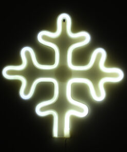 GloboStar® 78581 Φωτιστικό Ταμπέλα Φωτεινή Επιγραφή NEON LED Σήμανσης SNOWFLAKE 5W με Καλώδιο Τροφοδοσίας USB - Μπαταρίας 3xAAA (Δεν Περιλαμβάνονται) - Ψυχρό Λευκό 6000K 10 57735d 78580 4