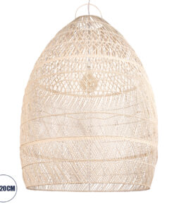 GloboStar® GLOBOSTAR® MALIBU 01813 Boho Κρεμαστό Φωτιστικό Οροφής με Ντουί 1 x E27 AC 220-240V IP20 - Μπεζ - Μ120 x Π120 x Υ156cm