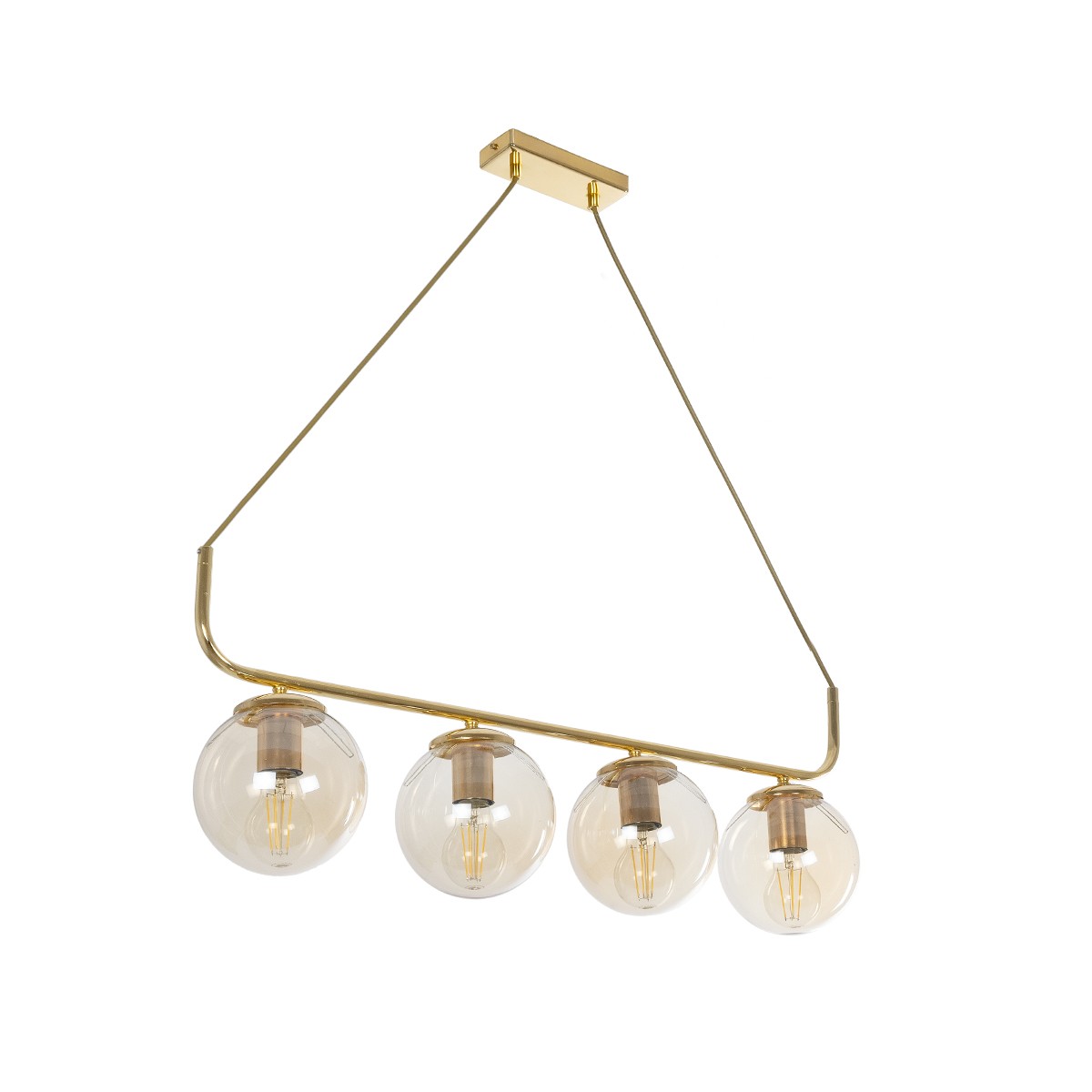 GLOBOSTAR® LATTICE 203-0019 Μοντέρνο Κρεμαστό Φωτιστικό Οροφής με Ντουί 4 x E27 AC 220-240V IP20 - Χρυσό - Μ78 x Π15 x Υ81cm 2 GloboStar® GLOBOSTAR® LATTICE 203-0019 Μοντέρνο Κρεμαστό Φωτιστικό Οροφής με Ντουί 4 x E27 AC 220-240V IP20 - Χρυσό - Μ78 x Π15 x Υ81cm