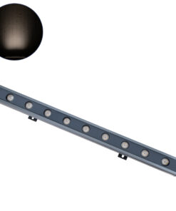 GloboStar® GLOBOSTAR® WASHER-NAIA 90173 Μπάρα Φωτισμού Wall Washer LED 9W 1035lm 30° DC 24V Αδιάβροχο IP65 Φυσικό Λευκό 4500K Dimmable - Γκρι Ανθρακί - Μ50 x Π4 x Υ5cm - 3 Χρόνια Εγγύηση