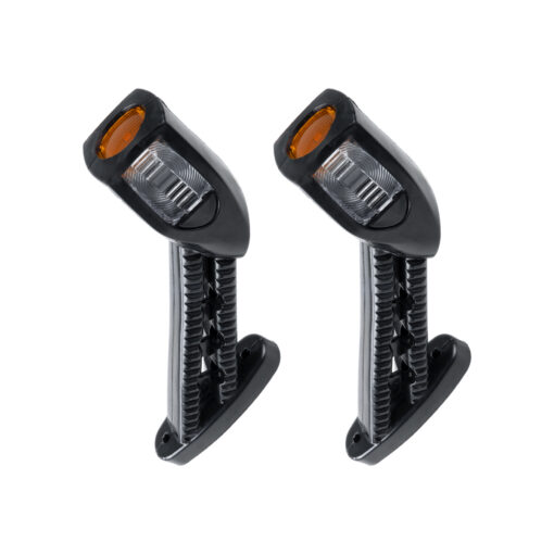 GloboStar® GloboStar® 79924 Ζευγάρι Πλευρικά Φώτα Όγκου Φορτηγών LED 6xSMD2835 DC24V 3W 200lm IP66 Πορτοκαλί & 6000K & Κόκκινο - Μ6.5 x W3 x H1.8cm