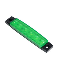 GloboStar® GloboStar® 79902 Πλευρικά Φώτα Όγκου Φορτηγών LED 6xSMD2835 DC 10-30V 1.5W 100lm IP66 Πράσινο - Μ9.5 x W2 x H1.1cm