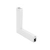 GloboStar® GLOBOSTAR® ALP-CORNER-IN90 LUMILINE 61769 Επιφανειακό / Κρεμαστό Προφίλ Αλουμινίου Γωνία με Λευκό Γαλακτερό Πατητό Κάλυμμα για Ταινίες LED IP20 - Λευκό Ματ - Μ30 x Π3.5 x Υ7cm