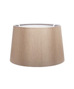 GloboStar® GloboStar® COVER 203-0267 Μοντέρνο Φωτιστικό Καπέλο Καφέ Ύφασμα - Μ38 x Π38 x Υ30cm