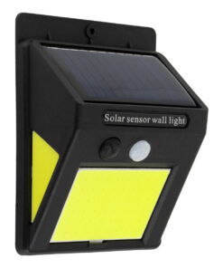 GloboStar® GloboStar® 71496 Αυτόνομο Ηλιακό Φωτιστικό LED COB 12W 1200lm με Ενσωματωμένη Μπαταρία 1200mAh - Φωτοβολταϊκό Πάνελ με Αισθητήρα Ημέρας-Νύχτας και PIR Αισθητήρα Κίνησης Αδιάβροχο IP65 Ψυχρό Λευκό 6000K