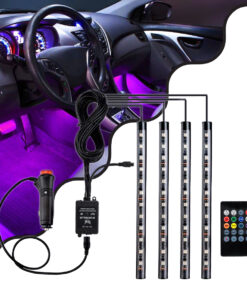 GloboStar® GloboStar® 81842 Car Underglow LED Tube Kit - Κρυφός Φωτισμός Αυτοκινήτου DC 12V 20W με Χειριστήριο Αδιάβροχο IP68 Πολύχρωμο RGB