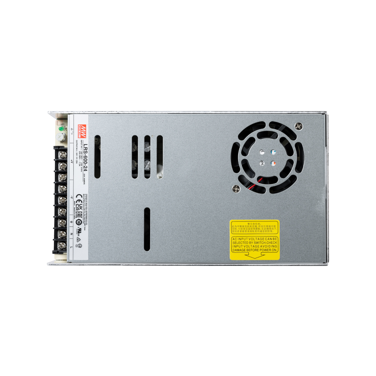 GLOBOSTAR® MEANWELL-LRS600-24 90788 Τροφοδοτικό/Μετασχηματιστής PELV 600W 25A DC 24V IP20 - AC 220-240V σε DC 24V / Ρυθμιζόμενo από 22.8VDC έως 26.4VDC - Μ22.5 x Π12.4 x Υ4.1cm - 3 Χρόνια Εγγύηση 7 GLOBOSTAR® MEANWELL-LRS600-24 90788 Τροφοδοτικό/Μετασχηματιστής PELV 600W 25A DC 24V IP20 - AC 220-240V σε DC 24V / Ρυθμιζόμενo από 22.8VDC έως 26.4VDC - Μ22.5 x Π12.4 x Υ4.1cm - 3 Χρόνια Εγγύηση - Image 5