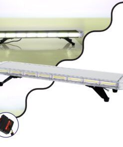 GloboStar® GloboStar® 85190 PRO Series Φάρος Σήμανσης Οχήματος Ασθενοφόρου για Αυτοκίνητα & Φορτηγά 6 Προγραμμάτων Φωτισμού STROBE LED COB 180W DC 10-30V Αδιάβροχος IP66 Ψυχρό Λευκό 6000K