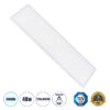 GloboStar® GloboStar® 60212 Χωνευτό LED Panel Milky Super Slim 120x30cm 48W 4800lm 120° CRI≥80Ra UGR<19 AC 220-240V IP20 Μ120 x Π30 x Υ1.5cm - Ψυχρό Λευκό 6000K - TÜV Certified Driver - 5 Years Warranty
