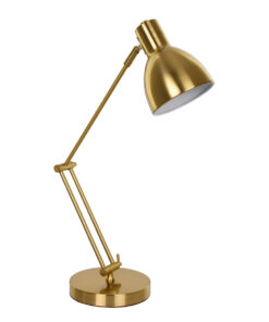 GloboStar® GloboStar® ZETO 00836 Μοντέρνο Επιτραπέζιο Φωτιστικό Πορτατίφ Μονόφωτο 1 x E27 IP20 Χρυσό Μέταλλο - Μ- x Π- x Υ72cm