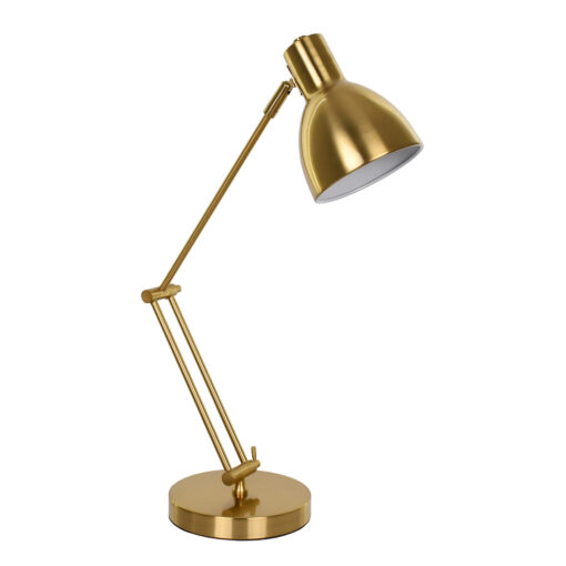 GloboStar® GloboStar® ZETO 00836 Μοντέρνο Επιτραπέζιο Φωτιστικό Πορτατίφ Μονόφωτο 1 x E27 IP20 Χρυσό Μέταλλο - Μ- x Π- x Υ72cm