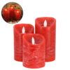 GloboStar® 79558 ΣΕΤ 3 Διακοσμητικών Realistic Κεριών Παραφίνης με LED Εφέ Κινούμενης Φλόγας - Μπαταρίας & Ασύρματο Χειριστήριο IR Κόκκινα με Ασημένιες Ρίγες Θερμό Λευκό 3000K Dimmable 2 GloboStar® GloboStar® 79558 ΣΕΤ 3 Διακοσμητικών Realistic Κεριών Παραφίνης με LED Εφέ Κινούμενης Φλόγας - Μπαταρίας & Ασύρματο Χειριστήριο IR Κόκκινα με Ασημένιες Ρίγες Θερμό Λευκό 3000K Dimmable
