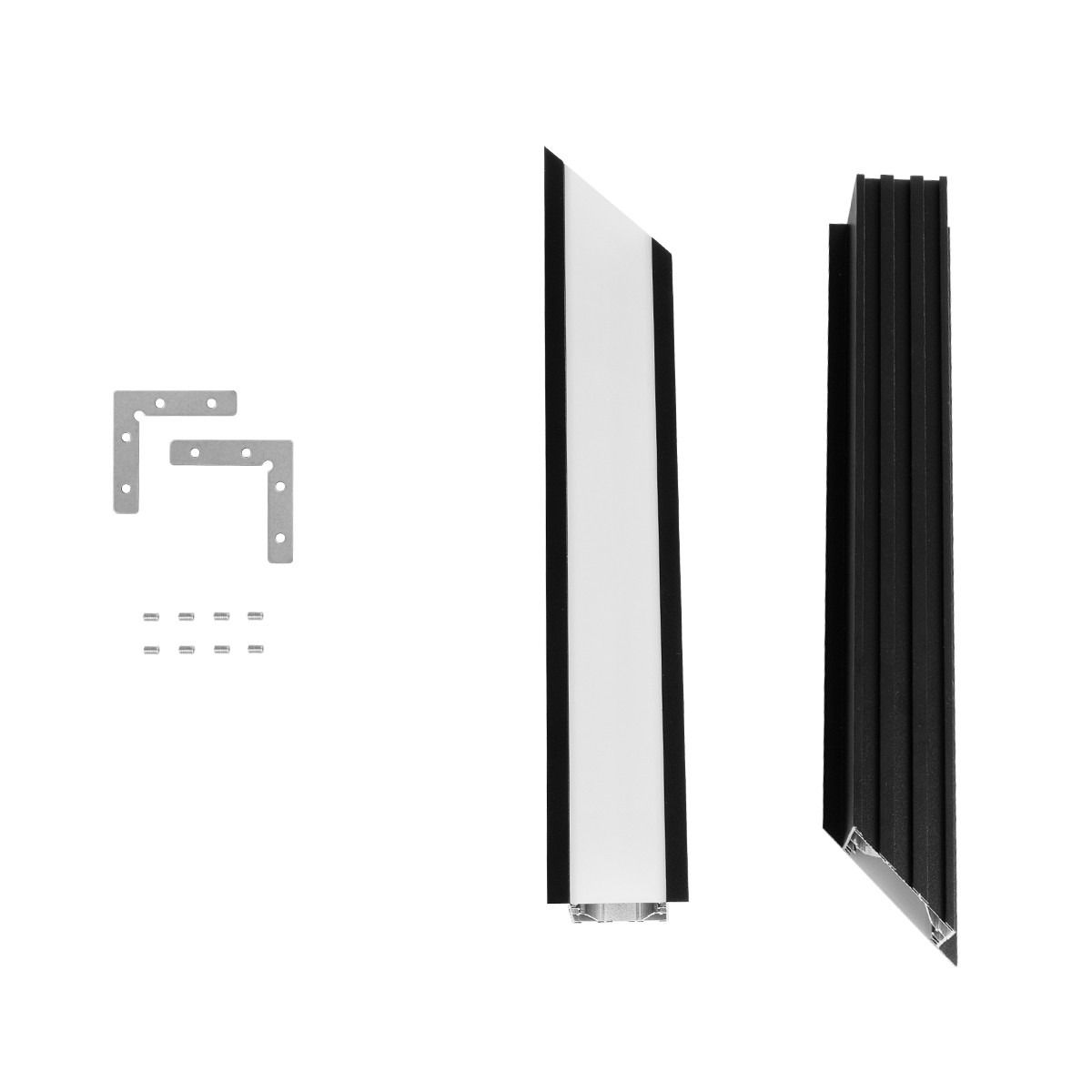 GLOBOSTAR® ALP-CORNER-SIDE90 RECESSA 61789 Χωνευτό Προφίλ Αλουμινίου Γωνία με Λευκό Γαλακτερό Πατητό Κάλυμμα για Ταινίες LED IP20 - Μαύρο Ματ - Μ30 x Π3.5 x Υ4cm 9 GLOBOSTAR® ALP-CORNER-SIDE90 RECESSA 61789 Χωνευτό Προφίλ Αλουμινίου Γωνία με Λευκό Γαλακτερό Πατητό Κάλυμμα για Ταινίες LED IP20 - Μαύρο Ματ - Μ30 x Π3.5 x Υ4cm - Image 8