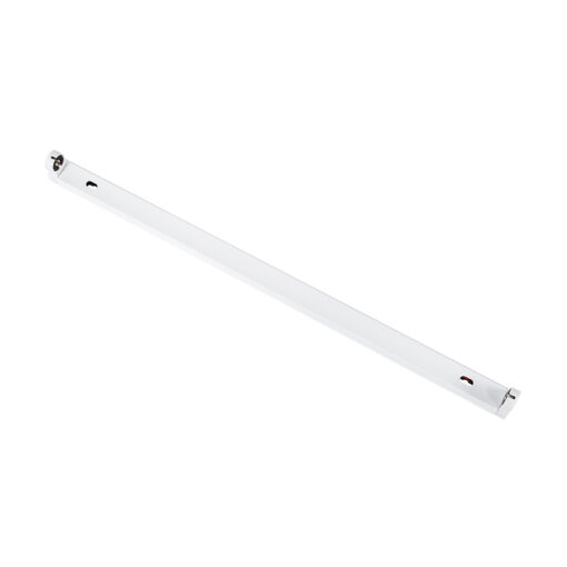 GloboStar® GloboStar® TUBATO 60147 Μεταλλικό Σκαφάκι για 1 x Λάμπα 60CM T8 G13 LED AC 220-240V IP20 Μ60 x Π3.4 x Υ4.3cm - 5 Χρόνια Εγγύηση