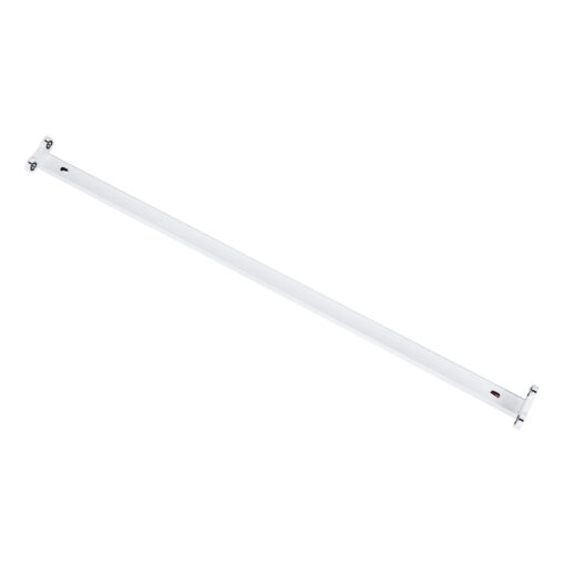 GloboStar® GloboStar® TUBATO 60152 Μεταλλικό Σκαφάκι για 2 x Λάμπες 90CM T8 G13 LED AC 220-240V IP20 Μ90 x Π7.2 x Υ4cm - 5 Χρόνια Εγγύηση