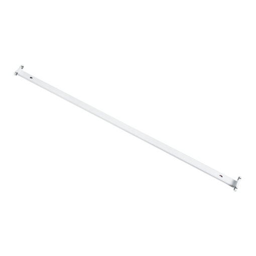 GloboStar® GloboStar® TUBATO 60153 Μεταλλικό Σκαφάκι για 2 x Λάμπες 120CM T8 G13 LED AC 220-240V IP20 Μ120 x Π7.2 x Υ4cm - 5 Χρόνια Εγγύηση