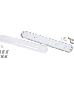 GloboStar® 60170 LED Γραμμικό Βιομηχανικό Φωτιστικό Tri-Proof 60cm 24W 2785lm 120° AC 220-240V Αδιάβροχο IP65 Μ60 x Π10.5 x Υ8cm Ψυχρό Λευκό 6000K - 3 Χρόνια Εγγύηση 17 60170 8