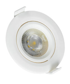 Alternative view of GLOBOSTAR® DE VALERA 60183 Χωνευτό Κινούμενο Downlight Σποτ LED 5W 485lm 60° AC 220-240V IP20 Φυσικό Λευκό 4500K - Bridgelux SMD Chip & TÜV SÜD Driver - Λευκό Ματ - Μ9 x Π9 x Υ4cm / Q8cm - 3 Χρόνια Εγγύηση