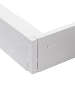 Alternative view of GloboStar® 60220 Πλαίσιο Στήριξης PVC Επιτοίχιας Τοποθέτησης για LED Panel 60x60cm - Λευκό