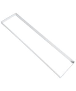 GloboStar® GloboStar® 60221 Πλαίσιο Στήριξης PVC Επιτοίχιας Τοποθέτησης για LED Panel 120x30cm - Λευκό