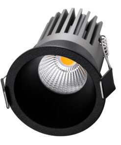 Alternative view of GloboStar® MICRO-B 60244 Χωνευτό LED Spot Downlight TrimLess Φ6cm 7W 910lm 38° AC 220-240V IP20 Φ6 x Υ7.8cm - Στρόγγυλο - Μαύρο - Φυσικό Λευκό 4500K - Bridgelux COB - 5 Years Warranty